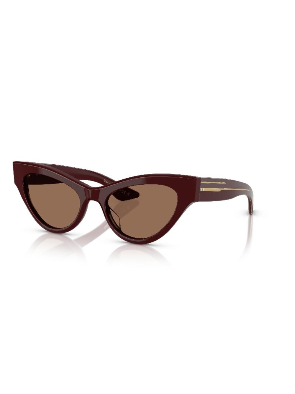 New Oliver Peoples Women's Sunglasses Red Butterfly Brown Lens Acetate Frame